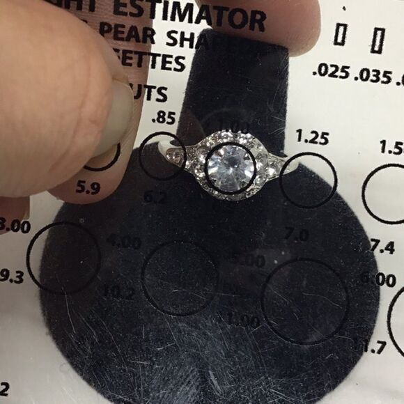 Brilliant 1 Ct. Cubic Zirconia Bridal Ring (H15) - Picture 6 of 6